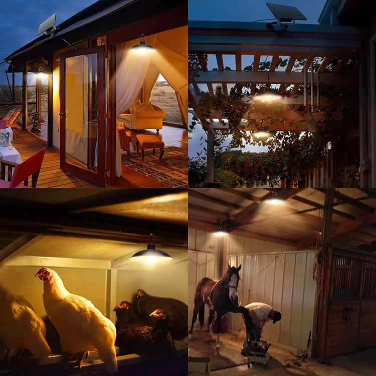 IP65 Waterproof Outdoor Solar LED Bulb Chandelier Indoor Lights, Spec: Single White Light no Remote by buy2fix