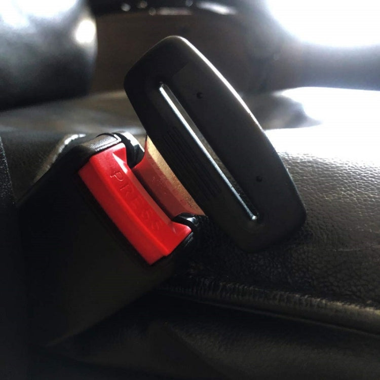 Car Seat Belt 2.1 Curved Lock Tongue Male Buckle Accessories(Black) by buy2fix