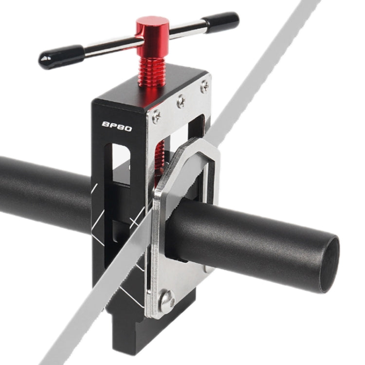 TOSEEK Mountain Bike Front Fork Pipe Cutter Seat Post Cutting Saw Handle(Black Red) by TOSEEK