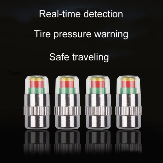 4pcs /Set Vehicle Tire Valve Caps High Precision Tire Pressure Monitoring Warning Cap, Model: Plastic Core by buy2fix