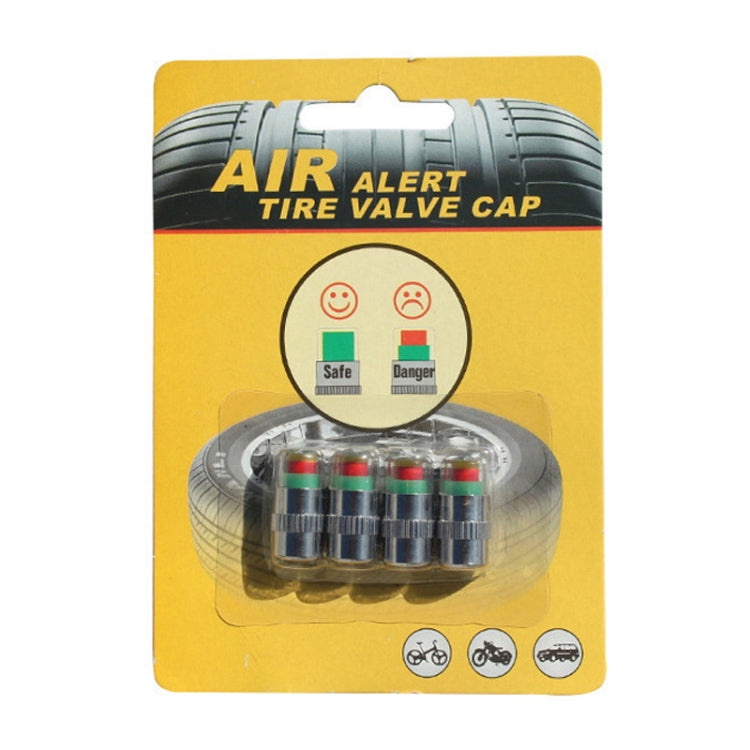 4pcs /Set Vehicle Tire Valve Caps High Precision Tire Pressure Monitoring Warning Cap, Model: Plastic Core by buy2fix