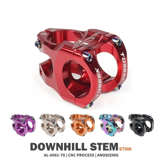 TOSEEK 35mm Aluminum Alloy Stem Bicycle Modification Accessories, Color: Purple by TOSEEK