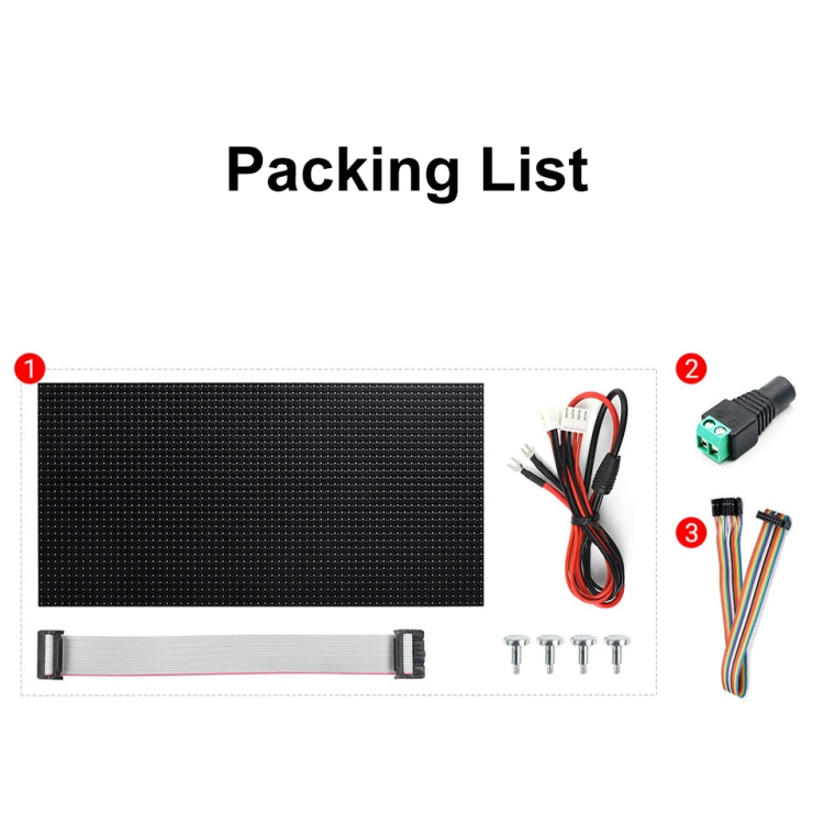 Waveshare RGB Full-color LED Matrix Panel, 5mm Pitch, 64x32 Pixels, Adjustable Brightness(25848) by Waveshare