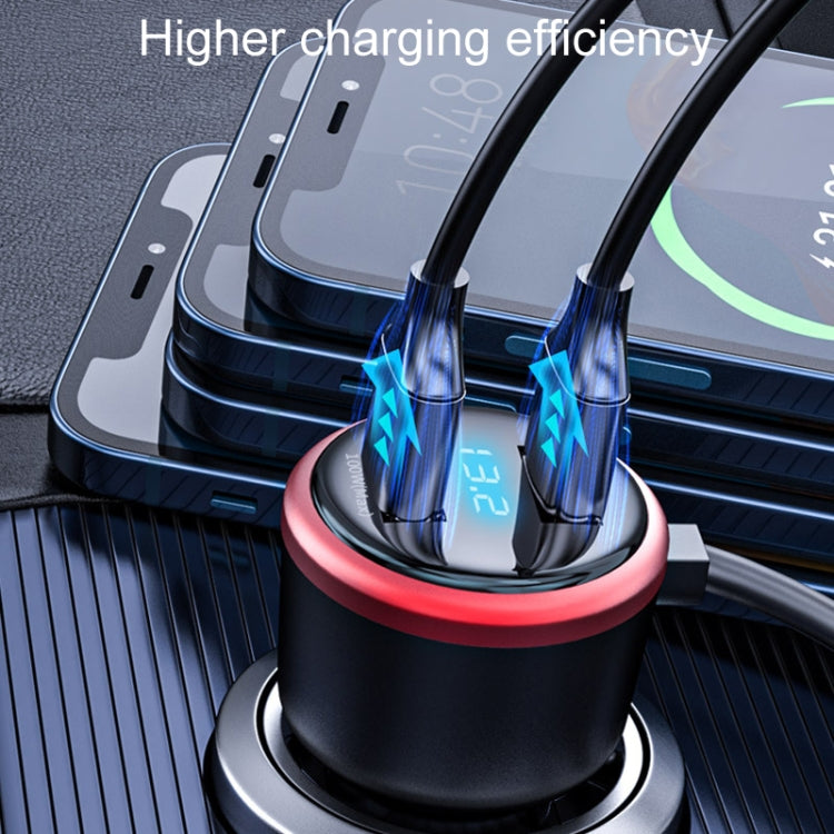 Vehicle Mini Fast Charging Charger Car One To Three Cigarette Lighter, Model: Upgrade Version by buy2fix