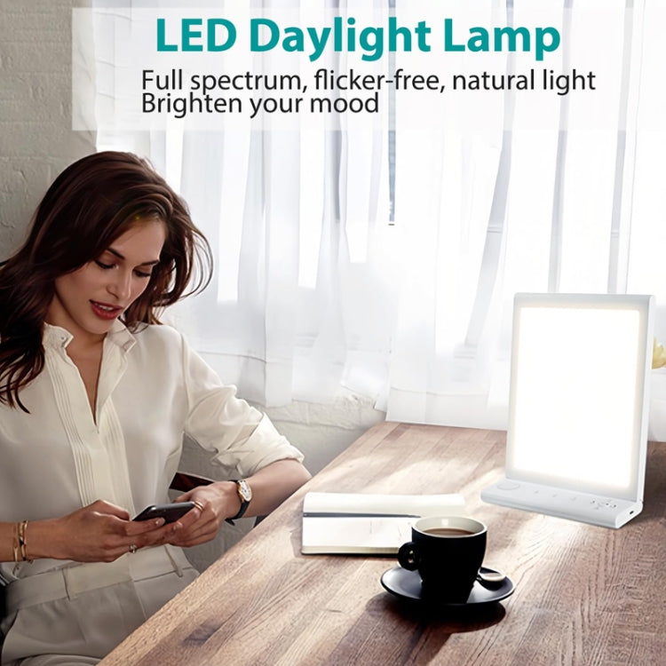 SAD White Noise Phototherapy Lamp Smart Emotional Night Light Music Decompression Therapy Light With Type-C Line by buy2fix