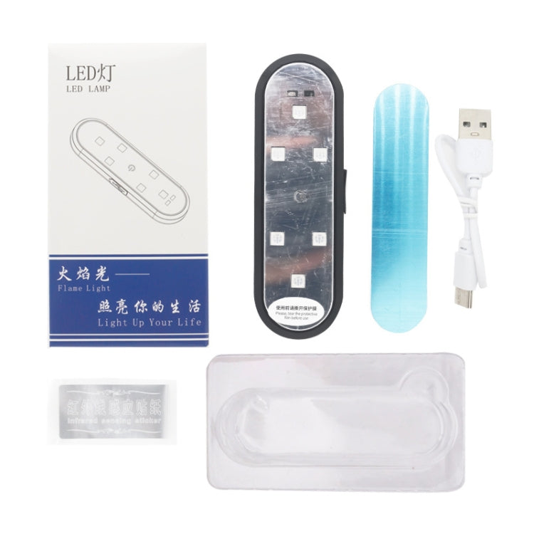 Car Universal Wiring Free Warning Lights Night Anti-Collision And Anti-Tailgating Lamp(Colorful) by buy2fix