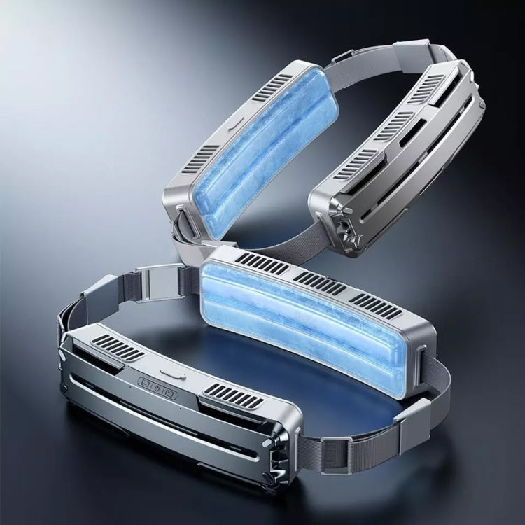 Ice Belt Outdoor Sports Cooling Fan Portable Mini Waist Fan(Silver Gray) by buy2fix