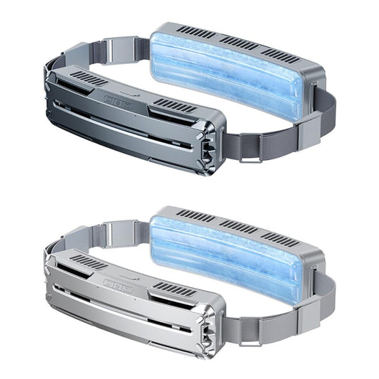 Ice Belt Outdoor Sports Cooling Fan Portable Mini Waist Fan(Silver Gray) by buy2fix