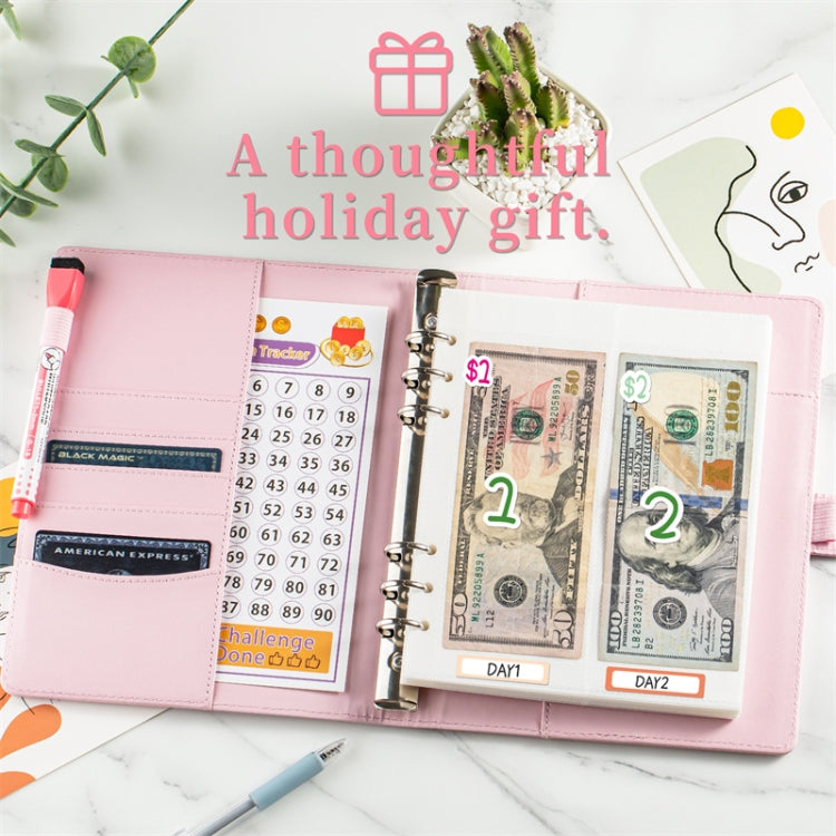 25sheets /Set A5 6 Holes Save Money Challenge Envelopes Replacement Inner Page, Spec: Set 1 by buy2fix