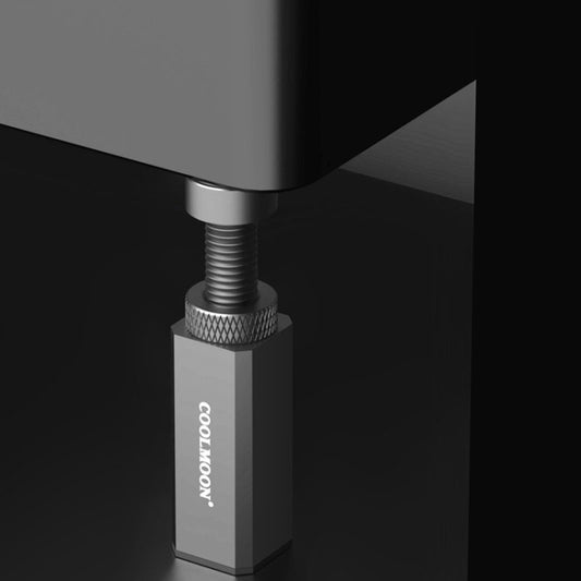 COOLMOON Graphics Card Stand Desktop Computer Graphics Card Vertical Top Support Bracket Screw Telescopic Support Rods, Adjustable Height: 7.5-12cm (Silver) by COOLMOON