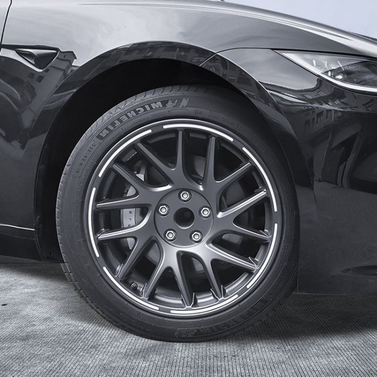 For 2024 Tesla Model 3 Half Hemming Luminous Hubcaps(4pcs/ Set) by buy2fix