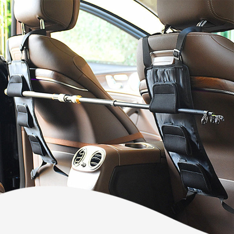Car Back Seat Fishing Rod Strap Fixed Storage Bag(Black) by buy2fix