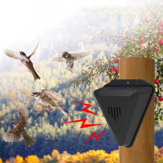 N911Q Solar Bird Repeller Orchard And Fish Pond Animal Repellent(Black) by buy2fix