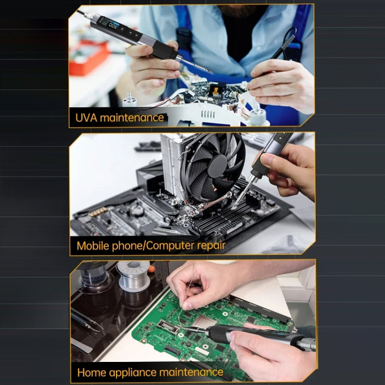 FNIRSI Portable Constant Temperature Soldering Iron Set, Model: HS-02B Standard K by FNIRSI