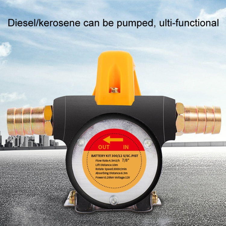 Small Portable Diesel Electric Self-Priming Oil Pump, Voltage: 12v Forward And Reverse by buy2fix