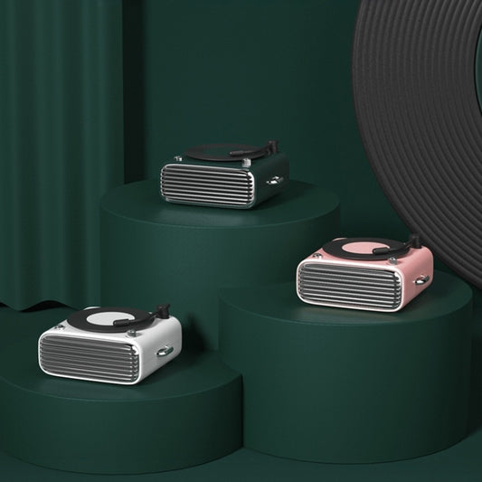 YJQ-D10 Portable Desktop Retro Vinyl Record Player Bluetooth Speaker(Pink) - Desktop Speaker by buy2fix | Online Shopping UK | buy2fix