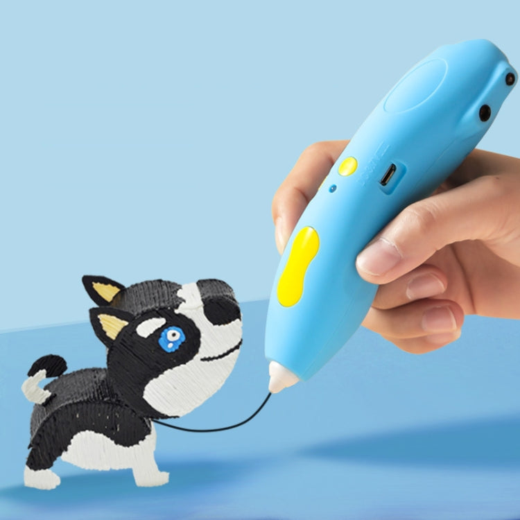 Infrared Sensing Low-temperature 3D Printing Pen Children DIY Graffiti Painting Pen(1000 mAh-Pink) by buy2fix