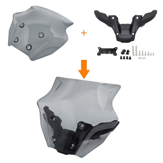 For Yamaha MT-09 SP 2024- Front Windshield(Transparent Gray) by buy2fix