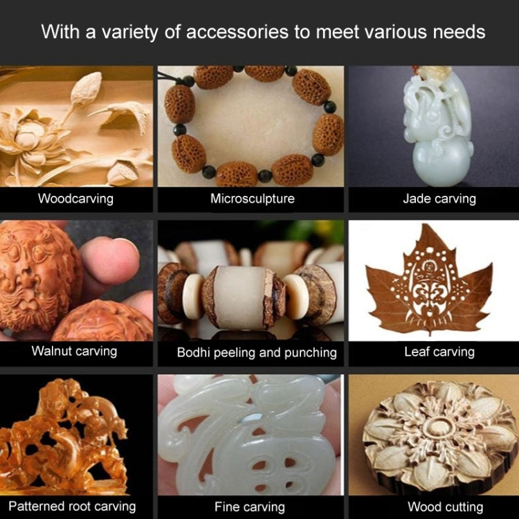 VICOVER Small Adjustable Speed Electrical Grinder Set Jade Carving Pen Polishing Tool EU Plug, Model: 100pcs Parts by VICOVER