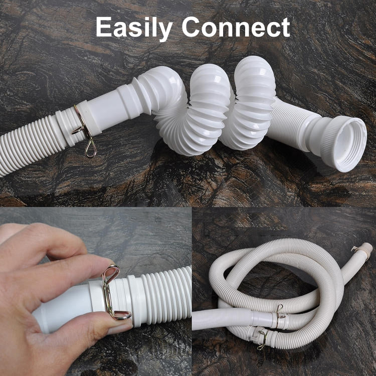 0.8m Diameter 32mm Extended Drain Hose for Washing Machine / Kitchen Basin / Bathtub by buy2fix