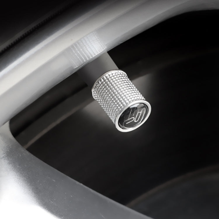 4pcs /Set Zinc Alloy Car Tire Modified Valve Cap(Black) by buy2fix