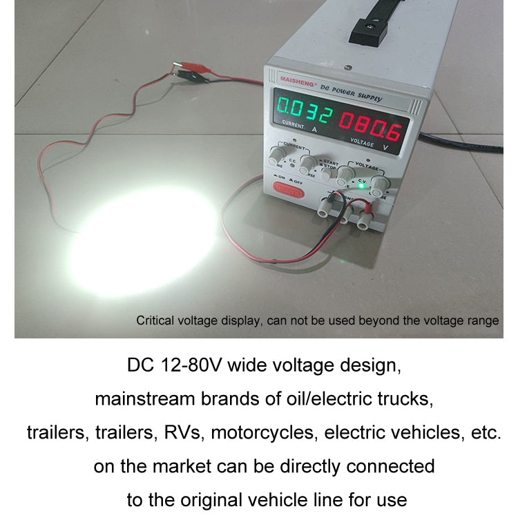 6pcs 12-Bead LED Flashing Warning Lights Motorcycle RV Signal Lights(Yellow Light) by buy2fix