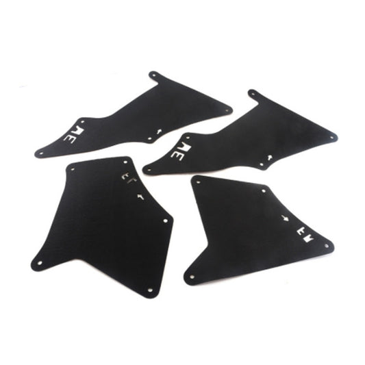 Front Wheel Fender Leather Lining for 03-17 Toyota Prado 2700 4000(Black) by buy2fix