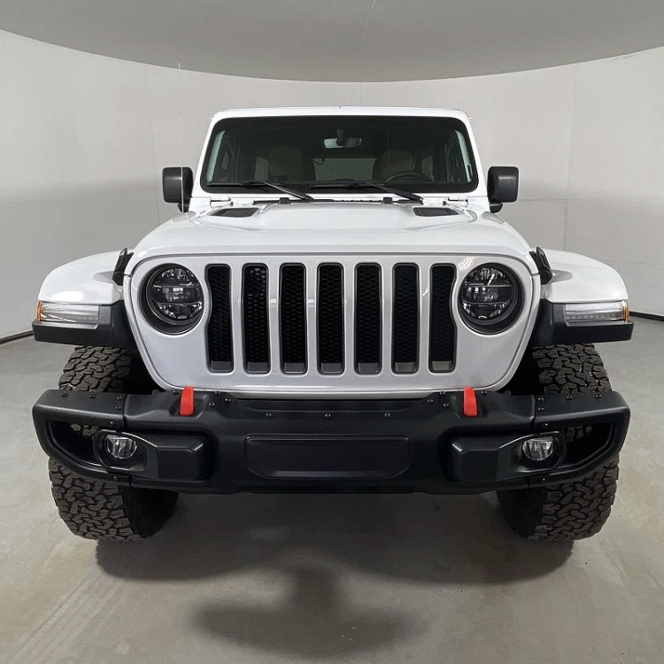 For 07-23 Jeep Wrangler JK/JL/JT Front Bumper Trailer Hook Cover(Red) by buy2fix