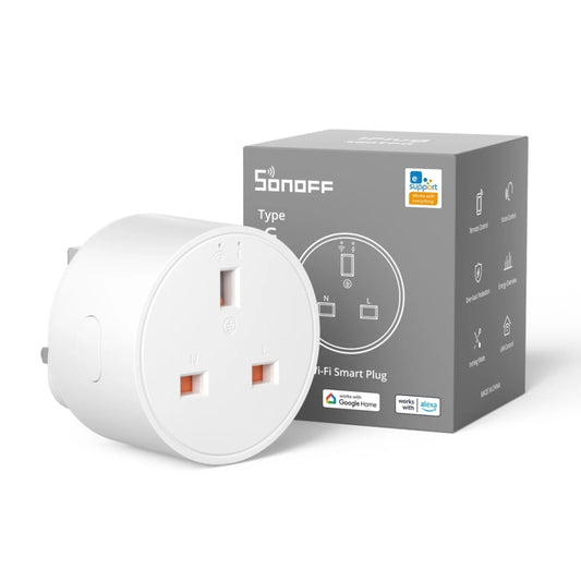 SONOFF S60TPG UK Plug Smart WiFi Socket Electricity Time Switching Voice Control by buy2fix