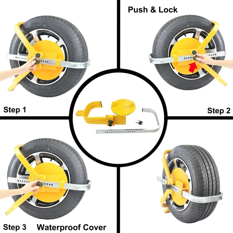 Car Anti-theft Lock SUV Wheel Three-prong Lock With Suction Cup, Style: Ordinary by buy2fix
