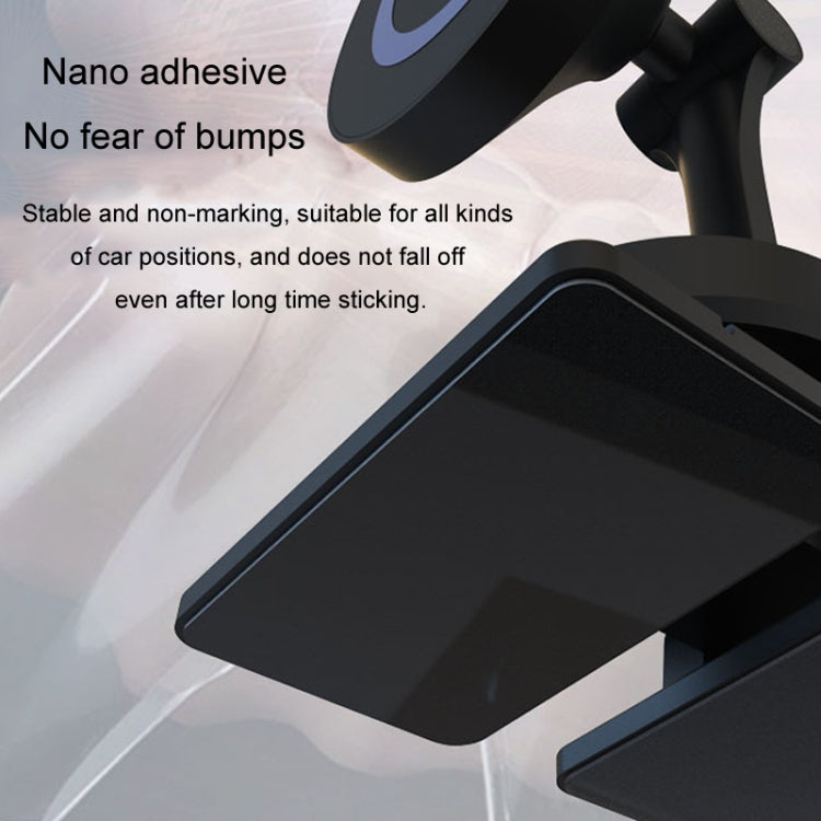 Center Console 360 Rotating Magnetic Car Phone Holder Zinc Alloy Automotive Navigation Bracket(Black) by buy2fix