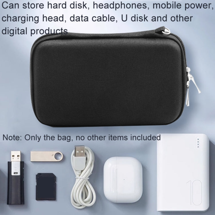 EVA Card Reader Digital Storage Bag Data Cable USB Flash Drive Hard Shell Pack(Black) by buy2fix