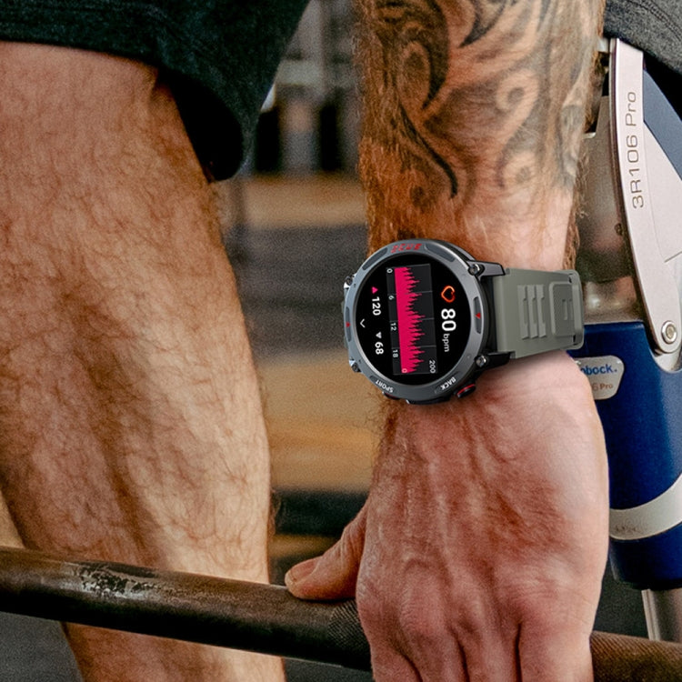 LOKMAT ZEUS4 PRO 1.43-Inch IP68 Waterproof Health Monitoring Bluetooth Call Smart Watch(Light Grey) by LOKMAT