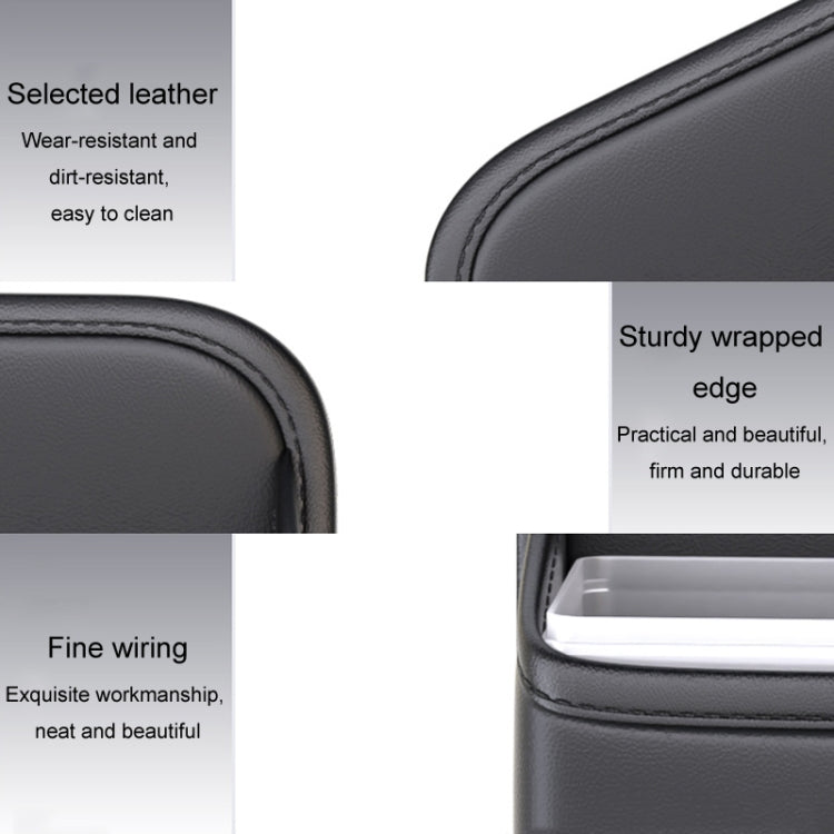 Car Seat Storage Bag With Waterproof Bucket Car Storage Multifunctional Trash Can(Red) by buy2fix