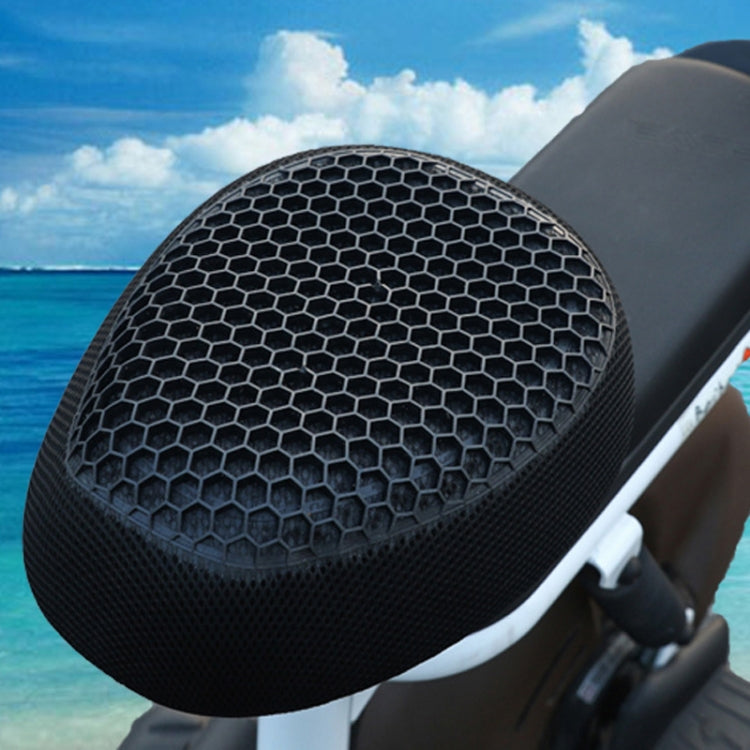 Motorcycle Breathable Massage Waterproof Sun-proof Silicone Seat Cushion(Black) by buy2fix