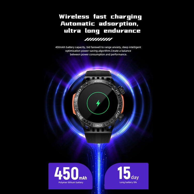 LOKMAT ZEUS6 PRO 1.46-Inch IP68 Waterproof SOS Flashlight Bluetooth Smart Watch(Blue) by LOKMAT