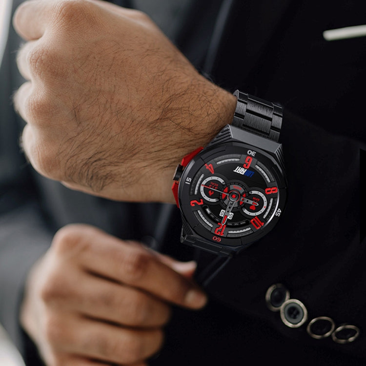 LOKMAT COMET2 PRO 1.46-Inch 5ATM Waterproof Bluetooth Call Smart Watch, Color: Brown Leather by LOKMAT