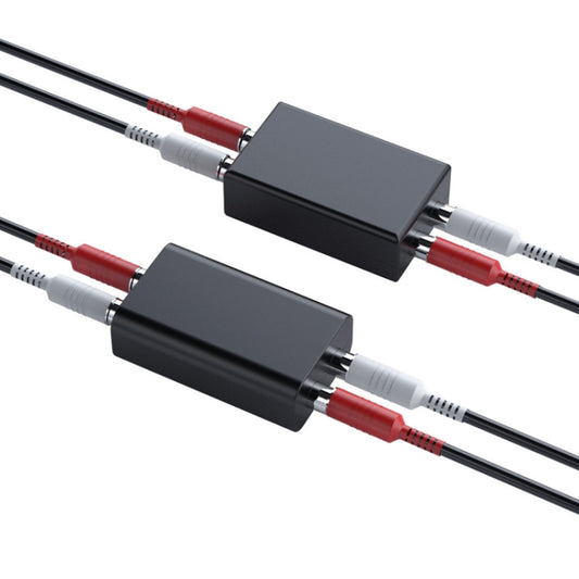 RCA Audio Ground Loop Isolator Anti-Interference Noise Reducer Eliminate Current Sound Bluetooth Receiver(Square) by buy2fix