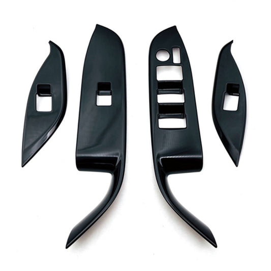 For Toyota 2022 VOXY/Noah 90 Series Right-hand Drive Glass Switch Panel Modification Sticker(Piano Black) by buy2fix