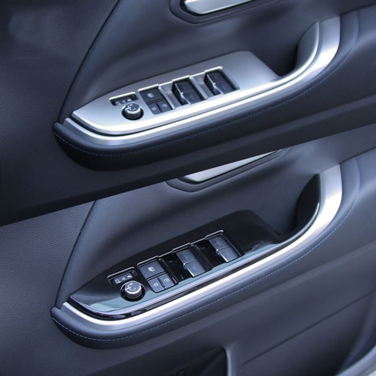 For Toyota 2022 VOXY/Noah 90 Series Right-hand Drive Glass Switch Panel Modification Sticker(Matte Silver) by buy2fix