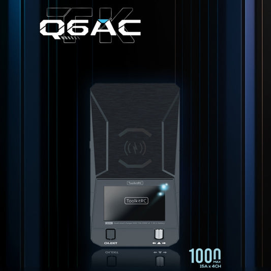 ToolkitRC Q6AC Airplane And Car Model Li-Po Battery Balance Charger(US Plug) by ToolkitRC