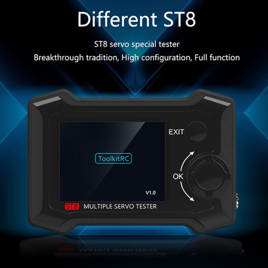 ToolkitRC ST8 Multi-Channel Servo Tester Signal Test Current Collector(Black) by ToolkitRC