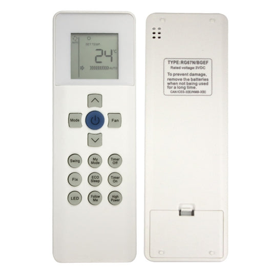 For Carrier RG67N BGEF Air Conditioner Remote Control by buy2fix