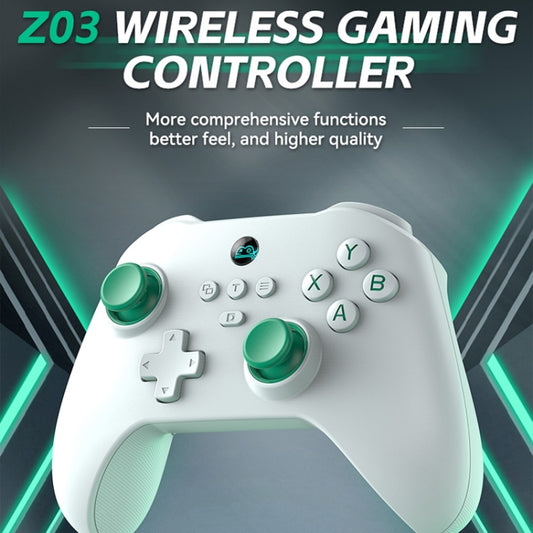 Z03 Wireless Bluetooth Game Controller For Switch / IOS / Android / PC / PS3 / PS4, Spec: White+Bracket by buy2fix