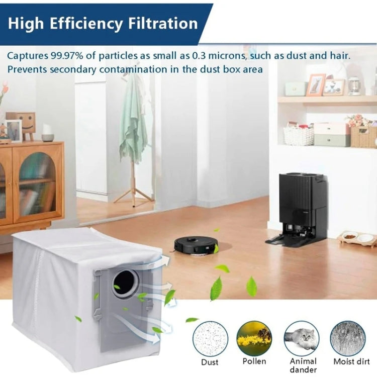 For Roborock P10 / Q Revo / V20 Vacuum Cleaner Non-Woven Dust Bag Replacement Parts by buy2fix