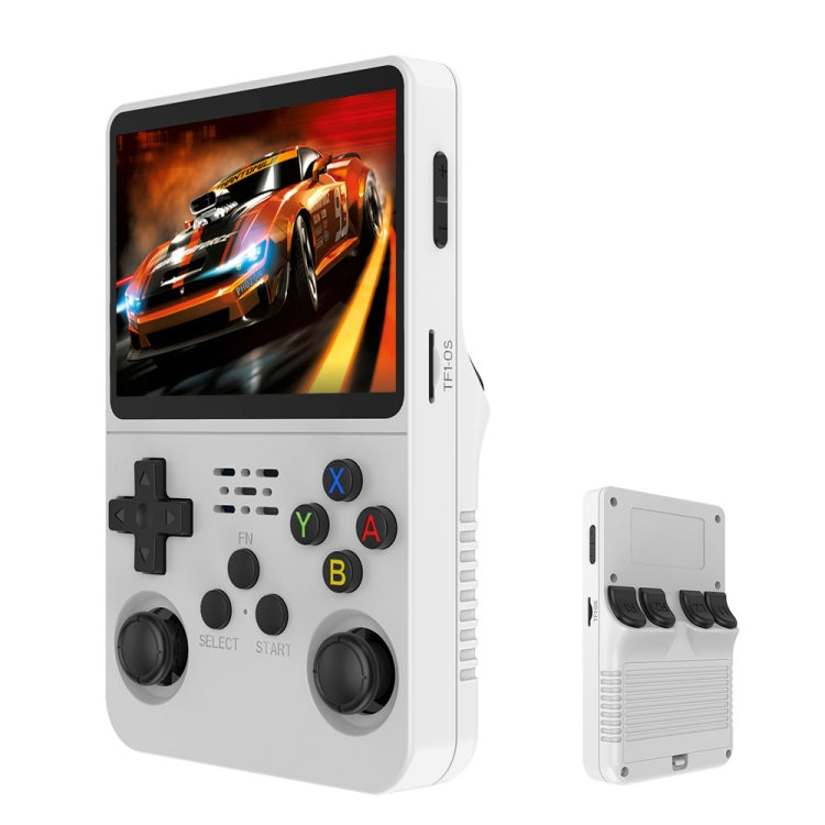 R36S Retro Handheld Game Console Linux System 3.5-Inch Screen Double TF Card Version 128G White - Pocket Console by buy2fix | Online Shopping UK | buy2fix