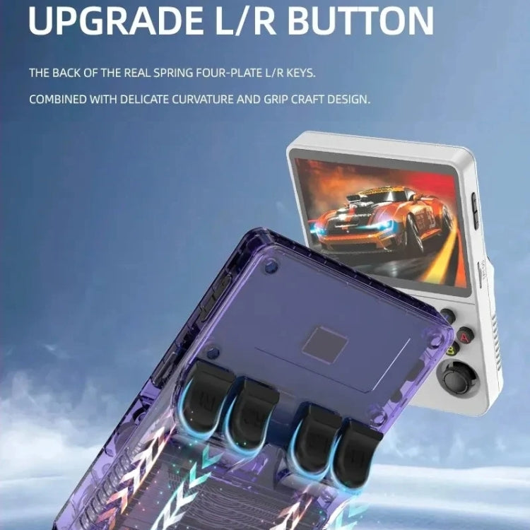 R36S Retro Handheld Game Console Linux System 3.5-Inch Screen Double TF Card Version 128G White - Pocket Console by buy2fix | Online Shopping UK | buy2fix