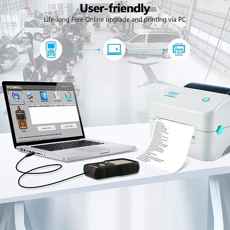 FOXWELL NT301 OBD2 Car Fault Diagnostic Instrument Live Data Code Reader Tool by FOXWELL