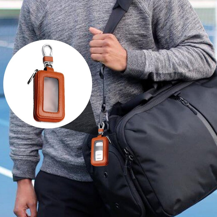 Car Remote Control Universal Visible Zipper Key Case(Royal Blue) by buy2fix