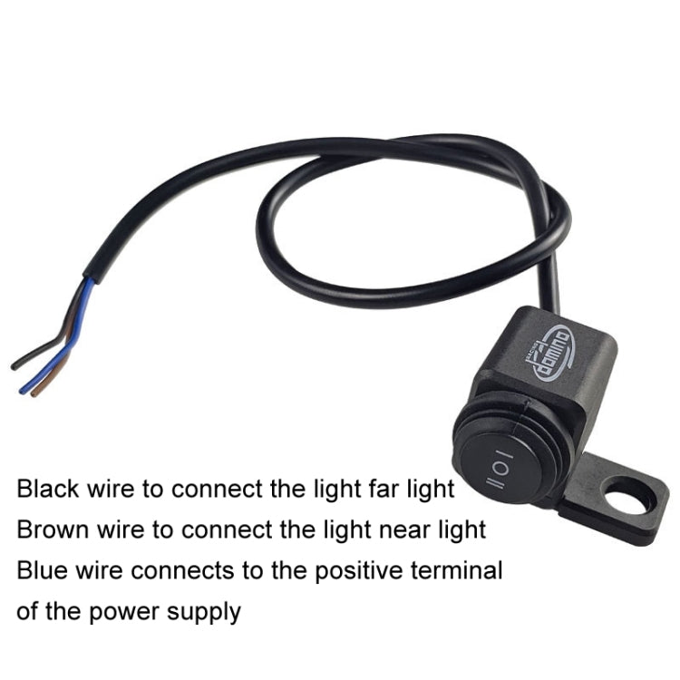 domino Motorcycle Electric Bike Headlight Switch Rearview Mirror Modification Left / Right Universal Switch by domino